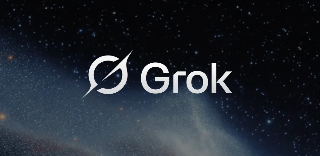 Grok AI official logo banner