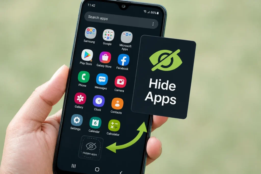 how hide apps on android